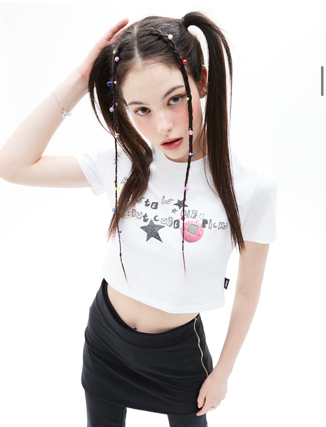 러브이즈트루 VS PICKY CROP TEE _ WHITE 상품이미지1