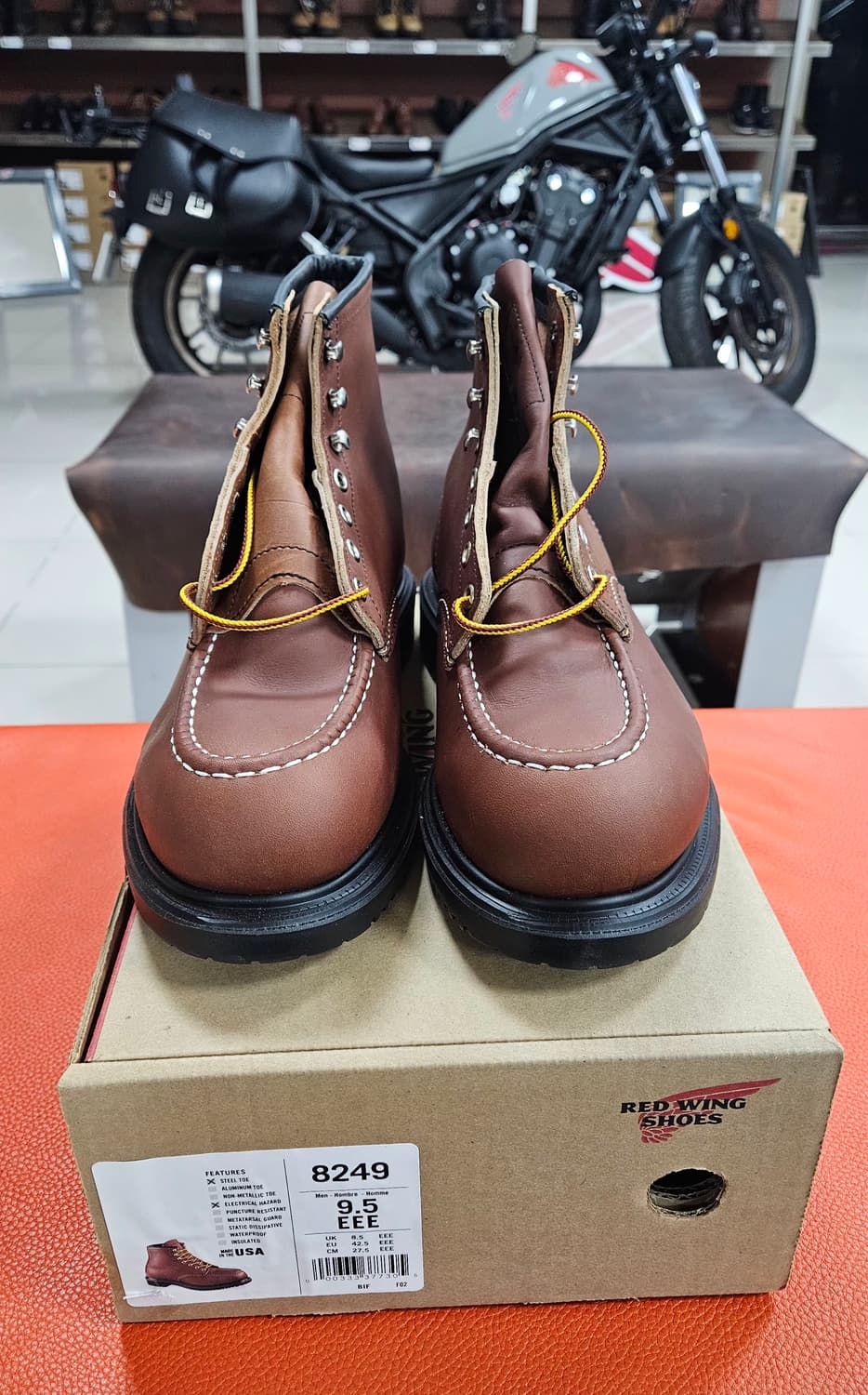 레드윙 6인치 목토 워크화, 안전화 8249, US9.5EEE 상품이미지1