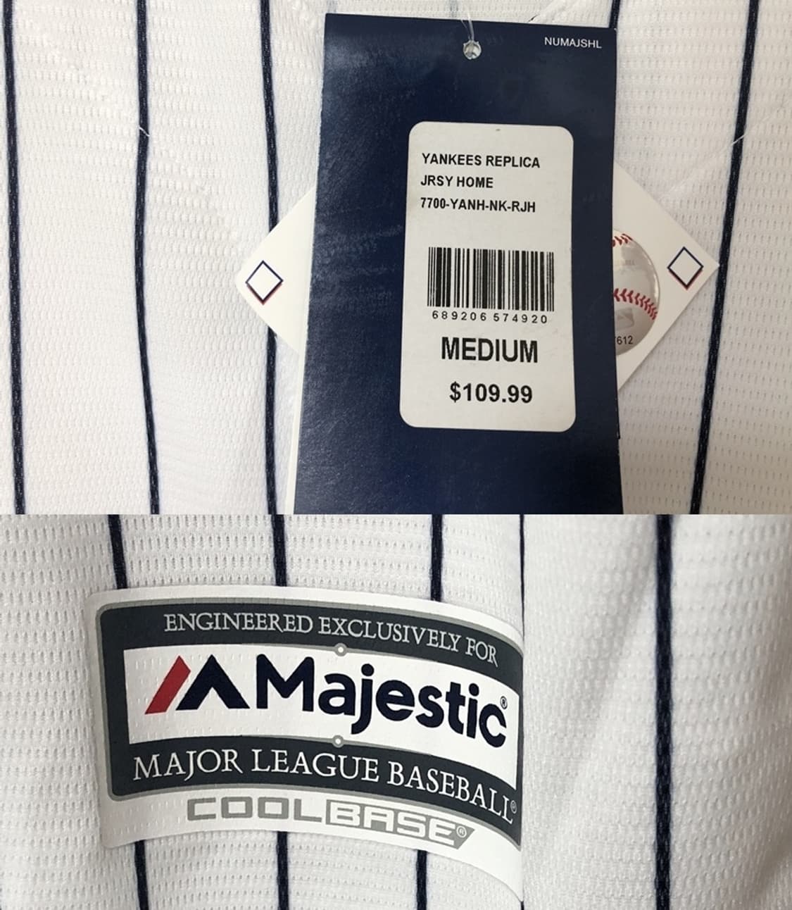  MLB 마제스틱 뉴욕양키스 홈유니폼/져지 M(해외) 상품이미지5