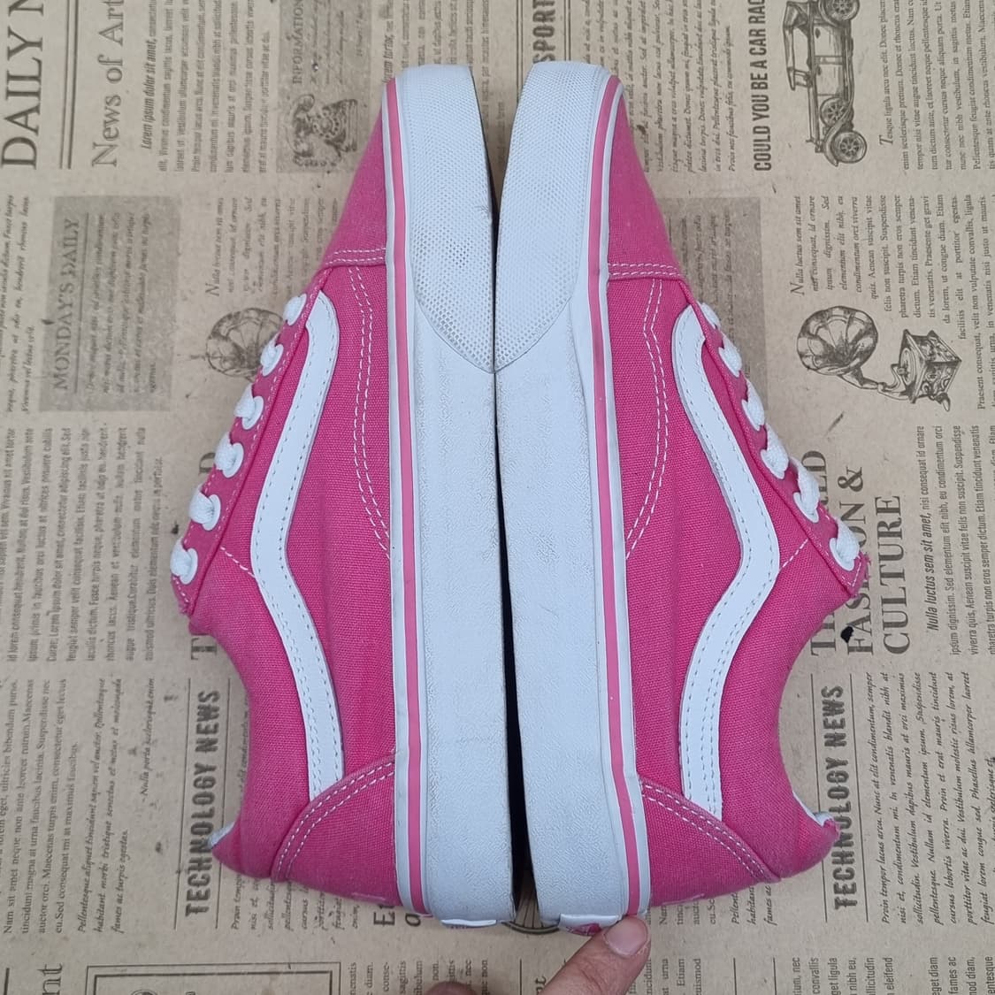 반스 올드스쿨 핑크 스니커즈225 상품이미지5