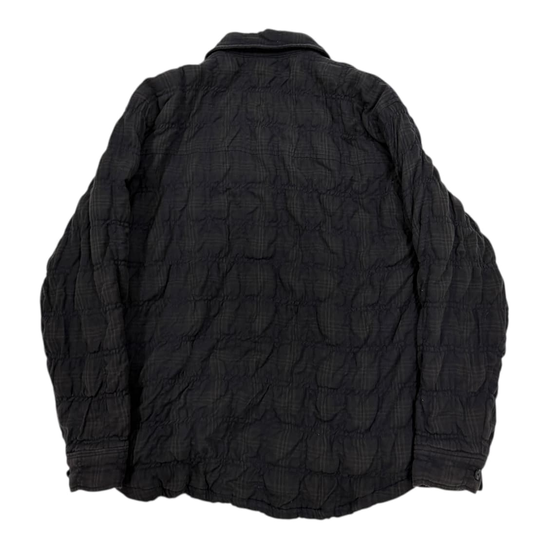 COOR 쿠어 링클 체크 패디드 셔츠 자켓 신더차콜 M 상품이미지3