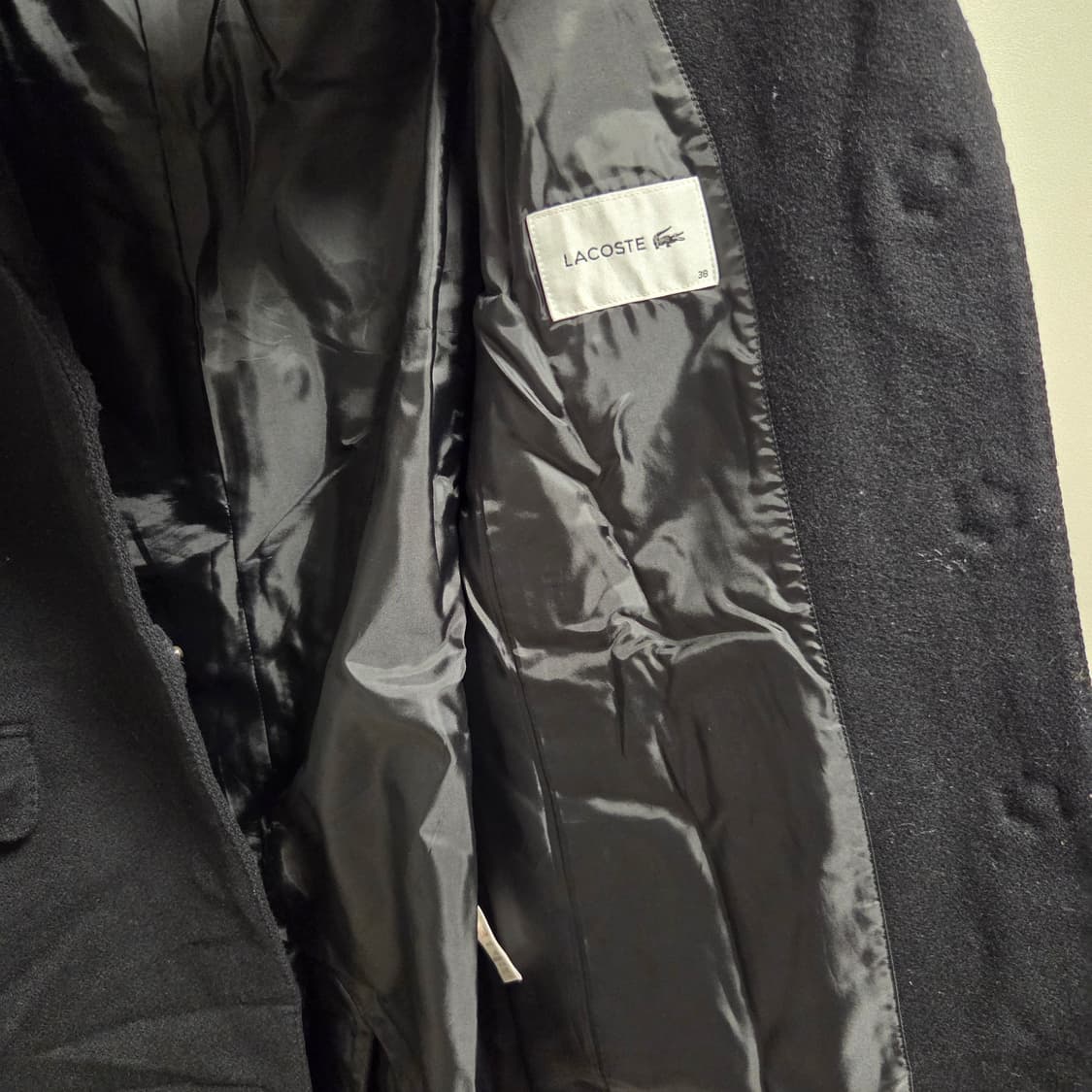 Lacoste 라코스테 일본판 여성 울 코트 M 상품이미지5