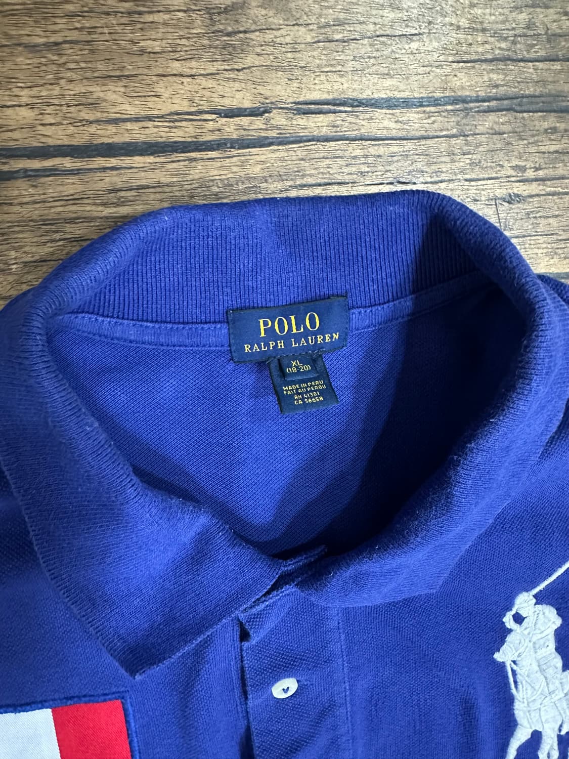폴로 랄프로렌 이태리 반팔 폴로 카라티 XL  상품이미지3