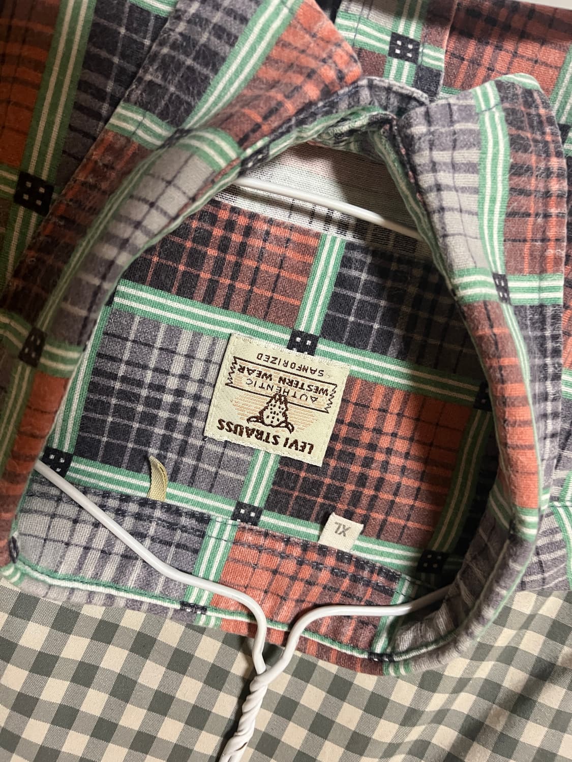 LVC 리바이스 웨스턴 체크 셔츠 상품이미지3