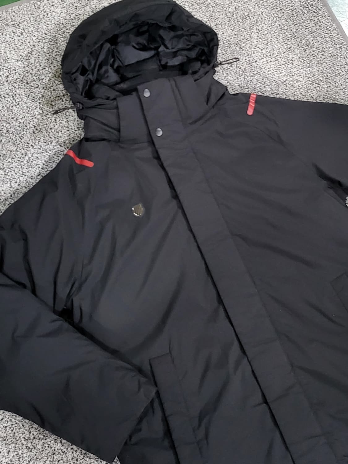 K-Swiss 블랙 롱패딩(오리털 70%, 깃털 30%) 상품이미지3