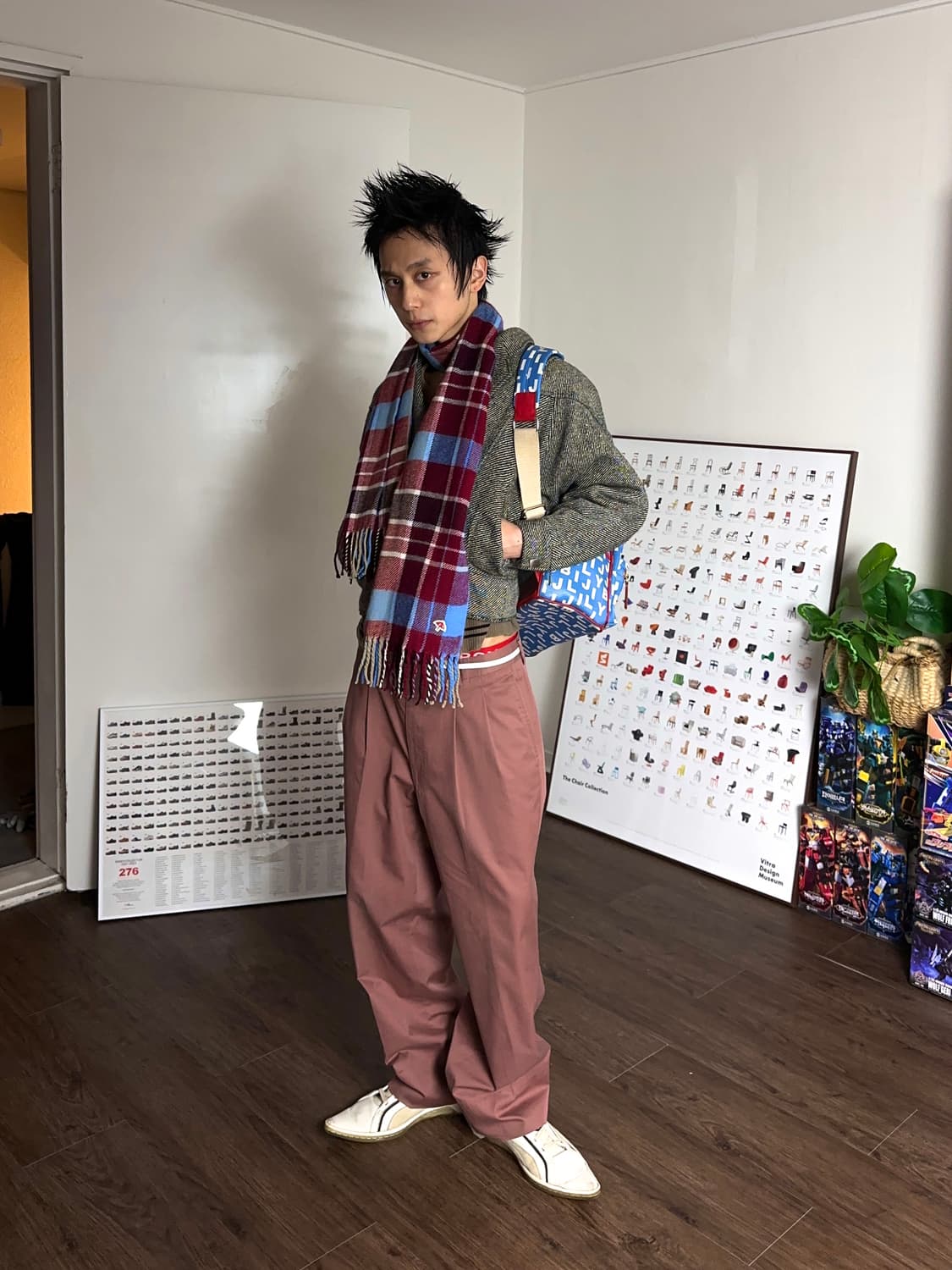 Arnold Farmer 플레이드 체크 머플러 상품이미지4