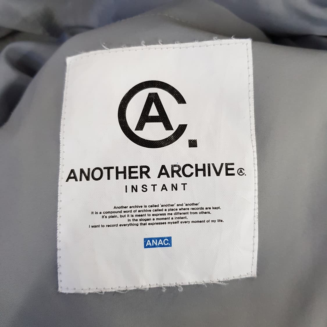 어나더아카이브 그레이 스트릿 숏패딩 F사이즈 상품이미지4