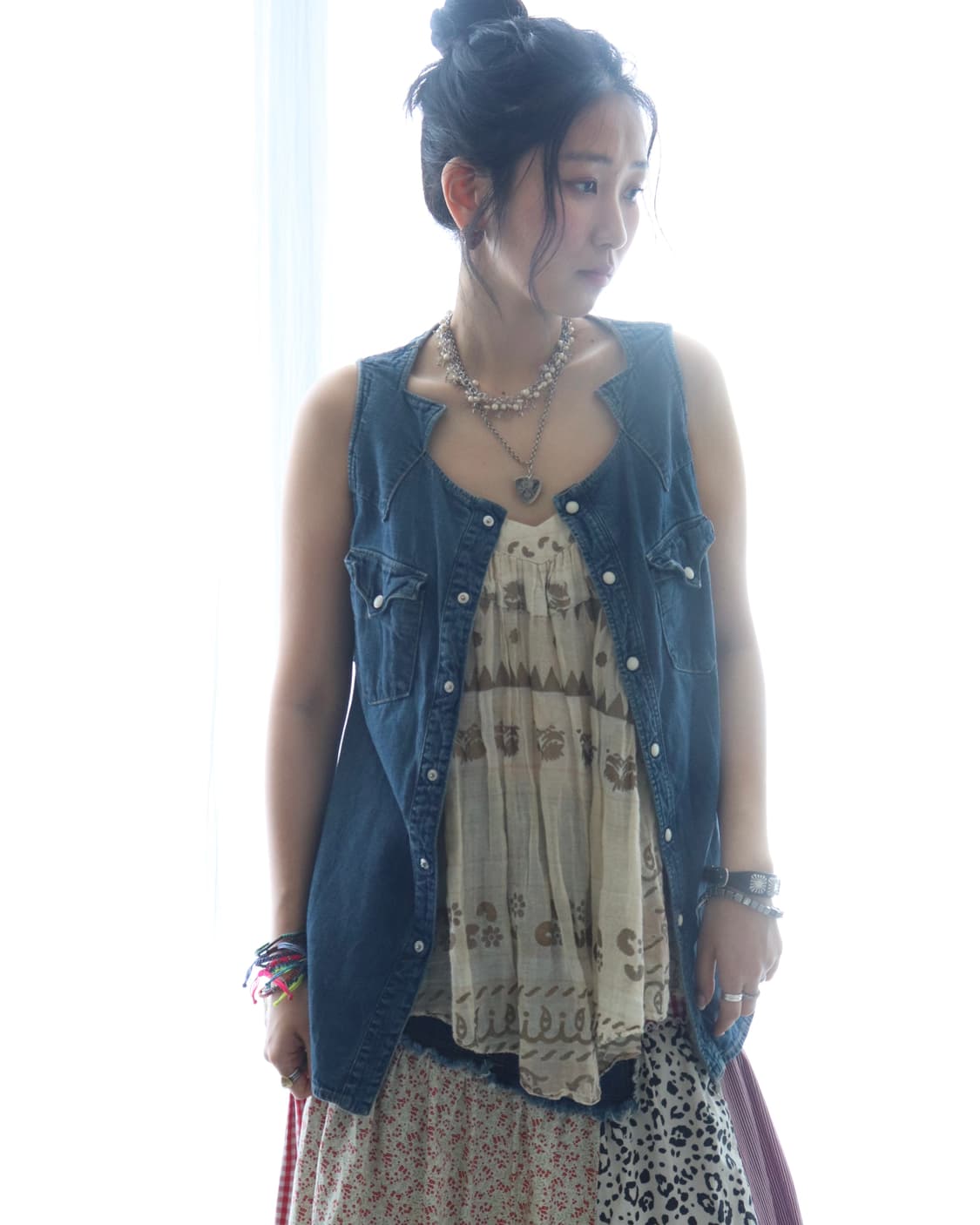 [Mes Demoiselles] Ethnic Camisole Top 상품이미지5