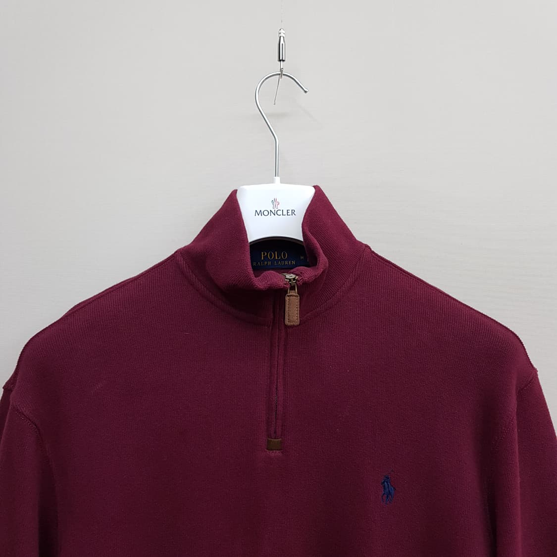 폴로 랄프로렌 코튼 하프집업 하이넥 니트 M사이즈 상품이미지2
