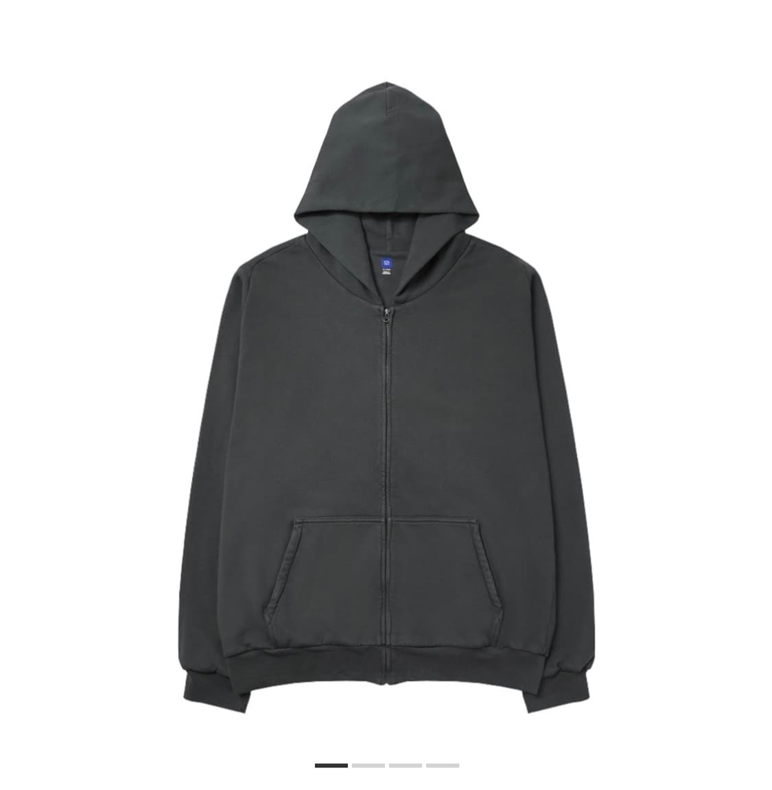 이지 YZY 후드 집업 다크그레이 상품이미지1