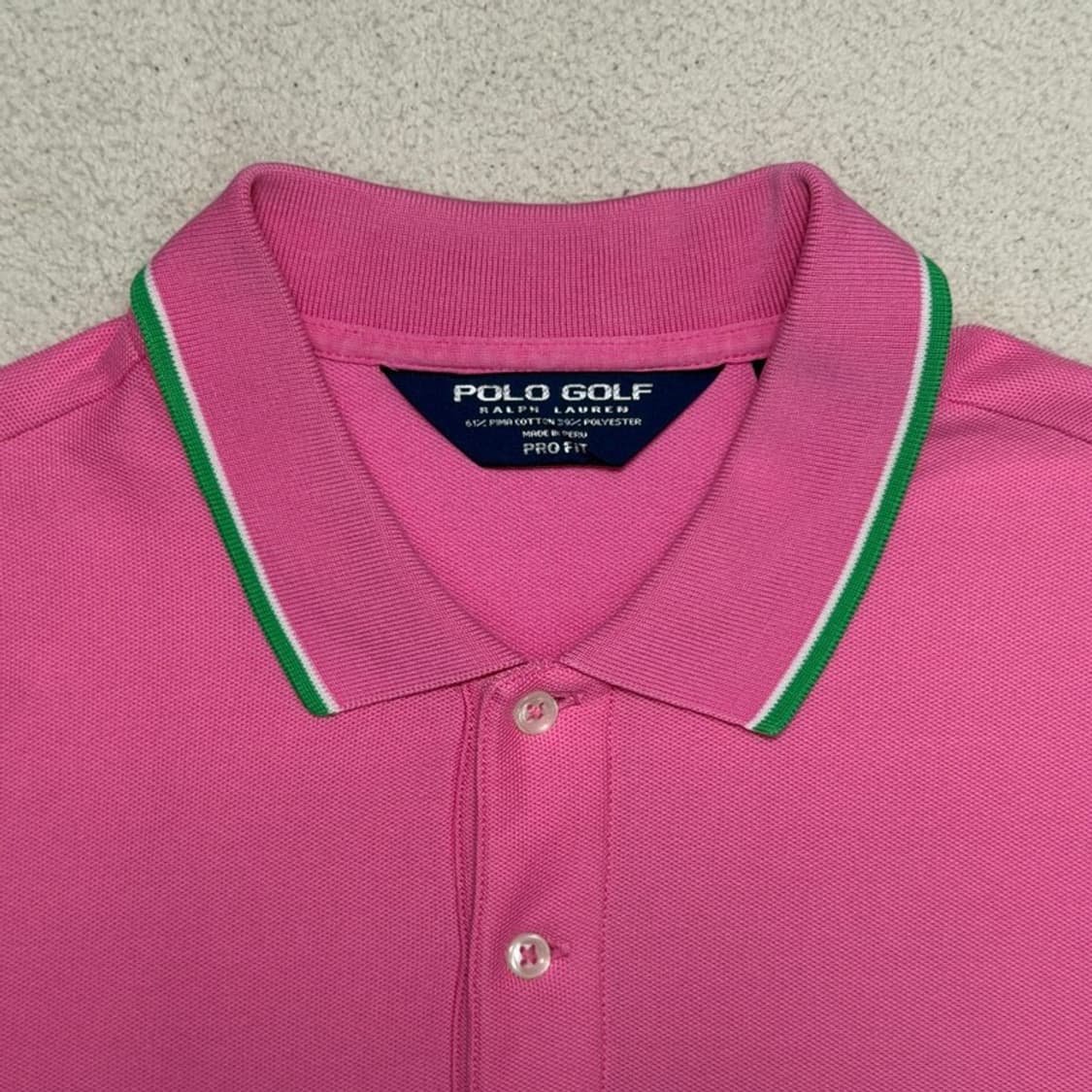 폴로 랄프로렌 빅포니 골프 PK 카라 티셔츠 핑크 XL 상품이미지5