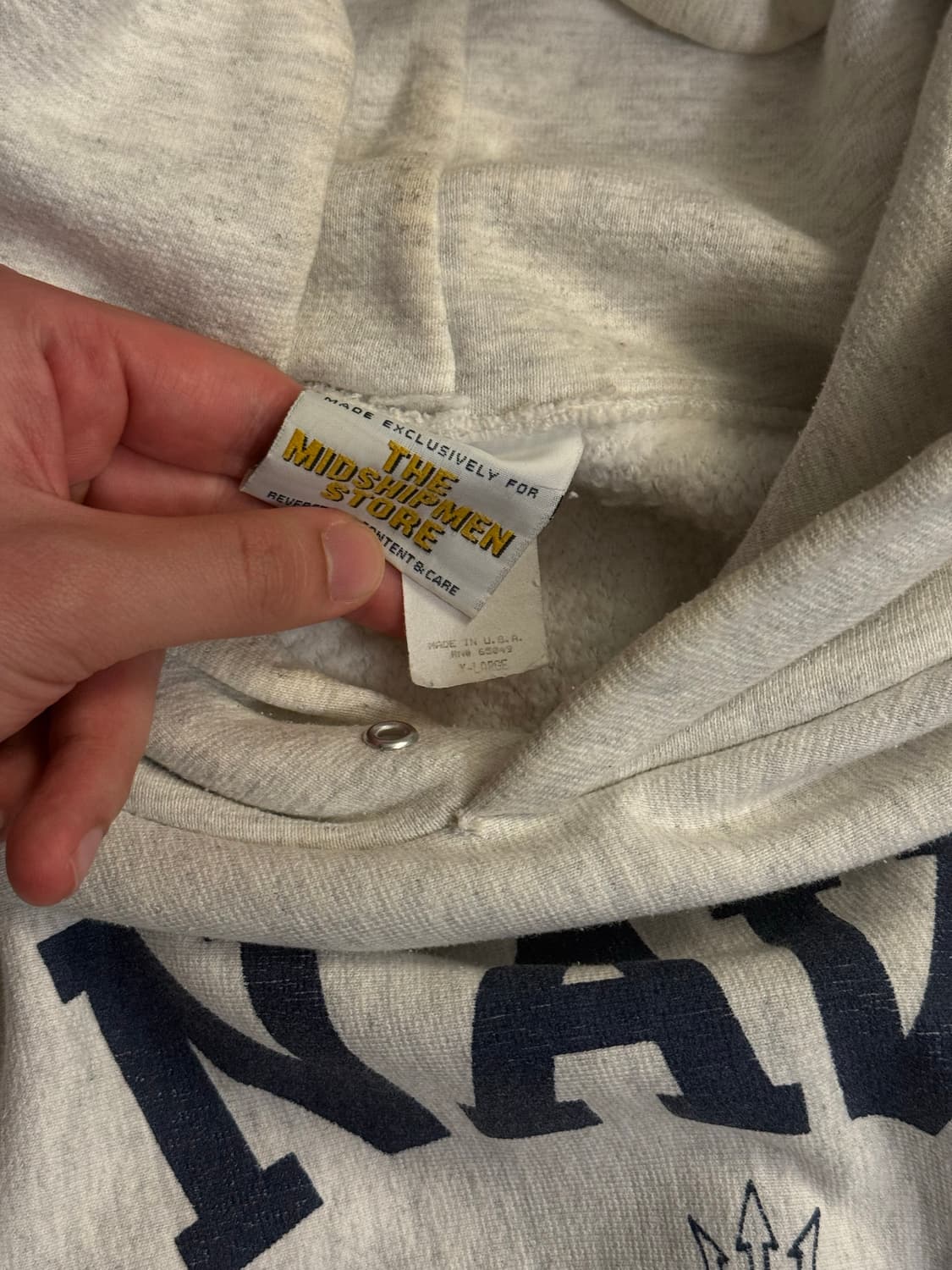 90s 미제 미해군사관학교 navy 리버스위브 후디 상품이미지2