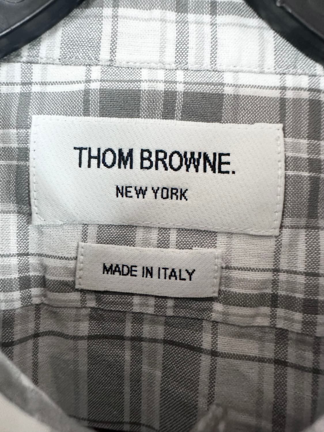 톰브라운 암밴드 체크 셔츠 상품이미지7