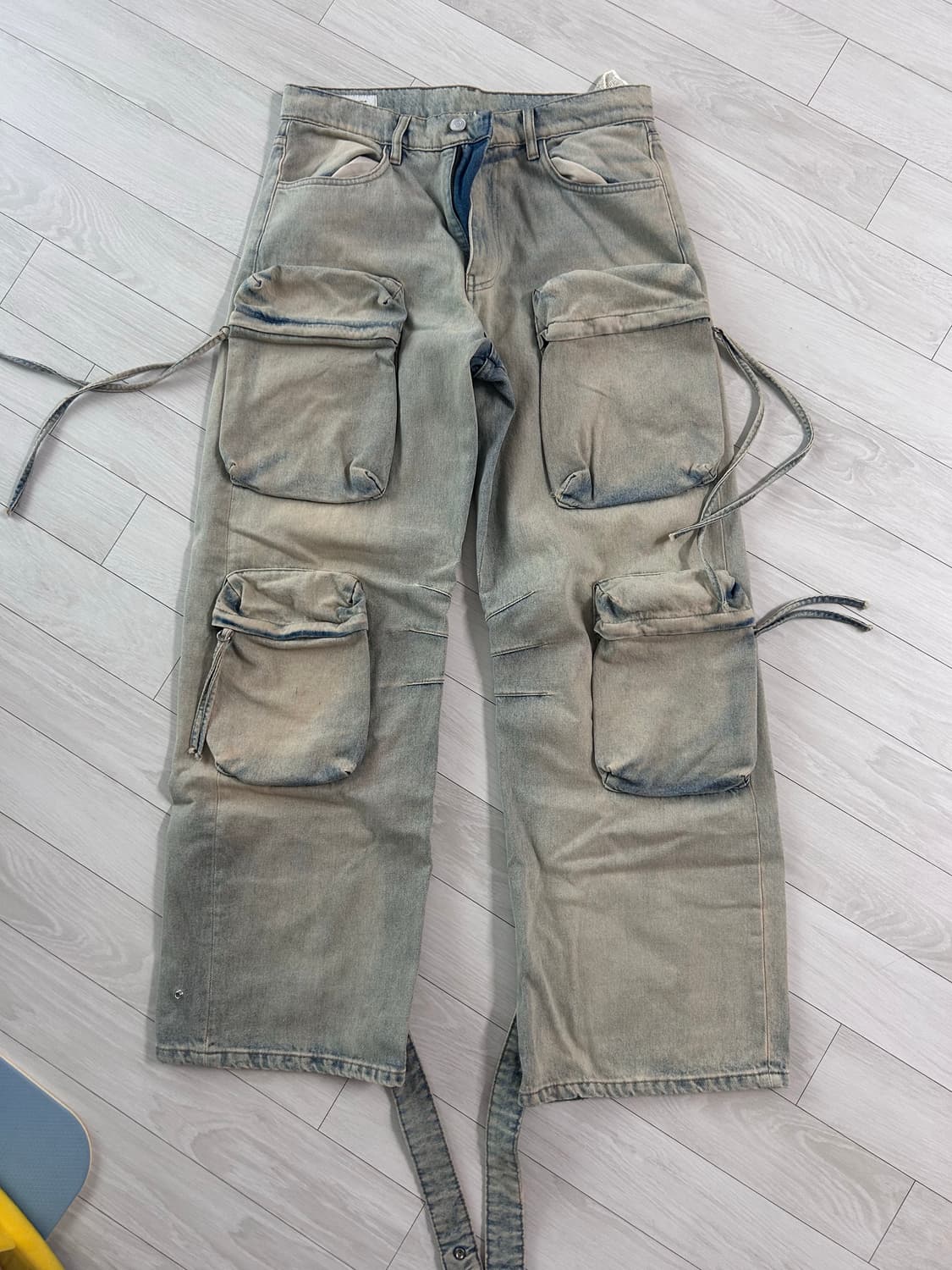 자라 와이드 빈티지 워싱 데님 상품이미지1