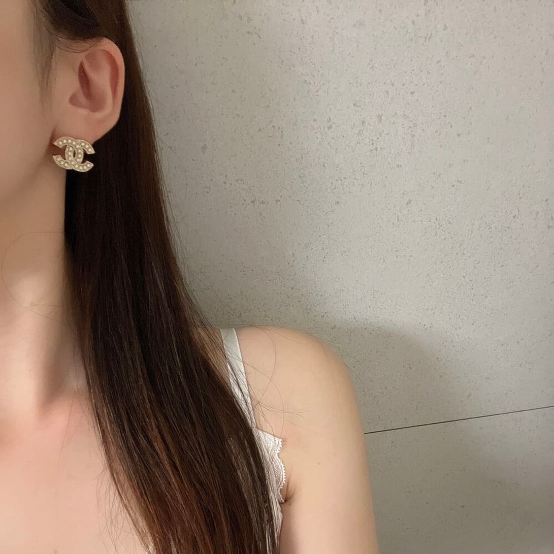 샤넬귀걸이 볼드 진주 업사이클링 단추 빈티지 귀걸이 상품이미지3