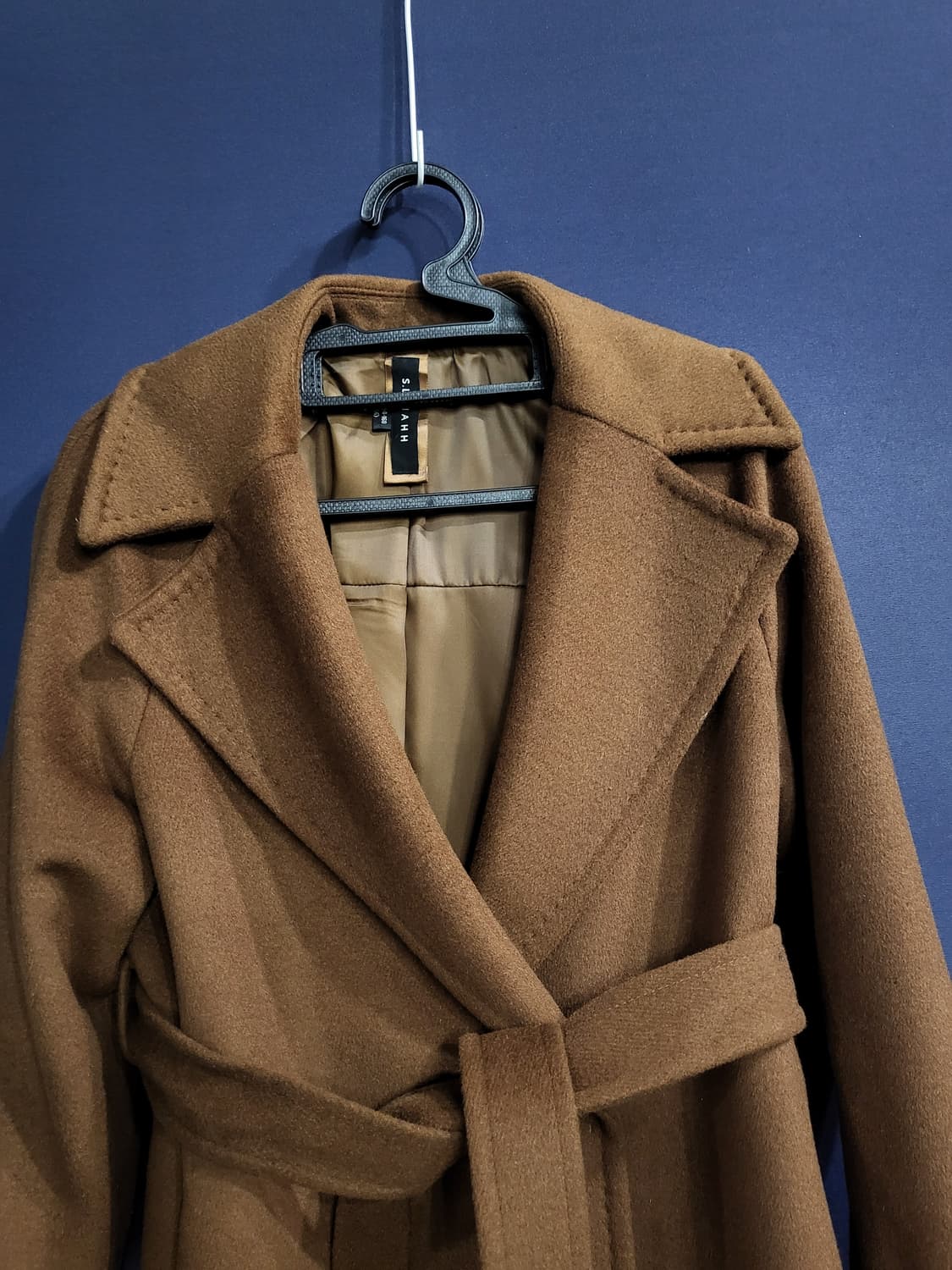 벨티드 모 롱코트 상품이미지2