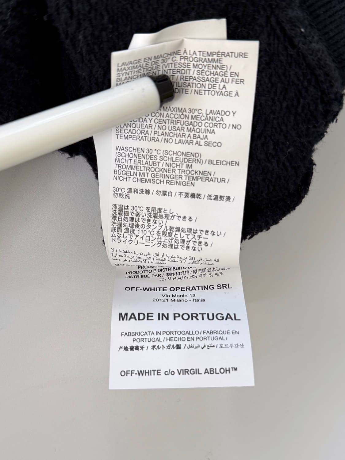 오프화이트 오버사이즈 19fw 워터폴 에로우 스웻셔츠 상품이미지8