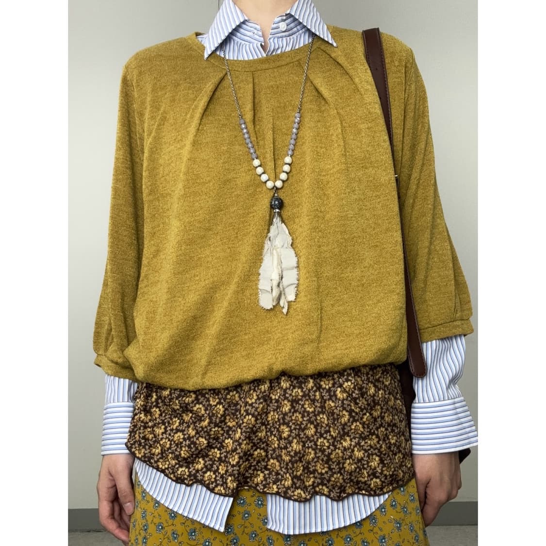 빈티지 모리걸 블라우스 원피스 상품이미지1