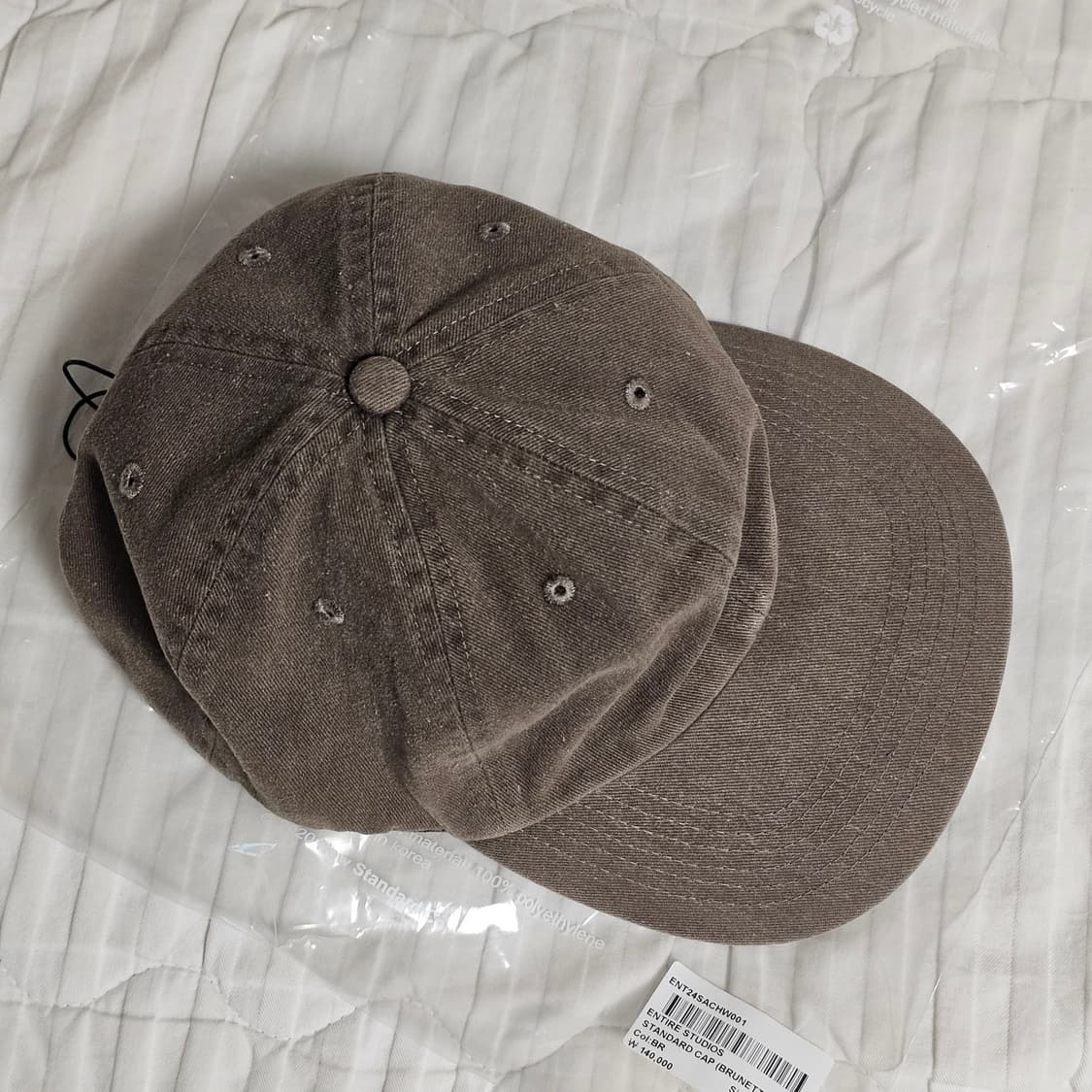 새제품) 엔타이어 스튜디오 스탠다드 캡 볼캡 모자 브라운 브룬테 상품이미지3