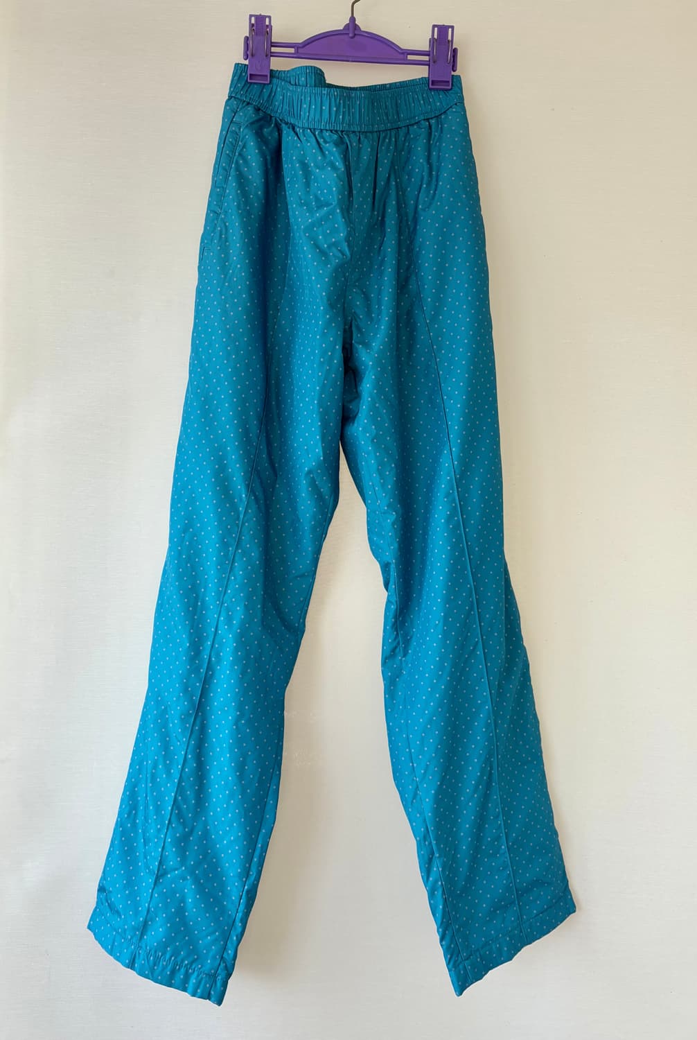 일본 빈티지 스카이 블루 도트 바지 판매합니다 상품이미지2