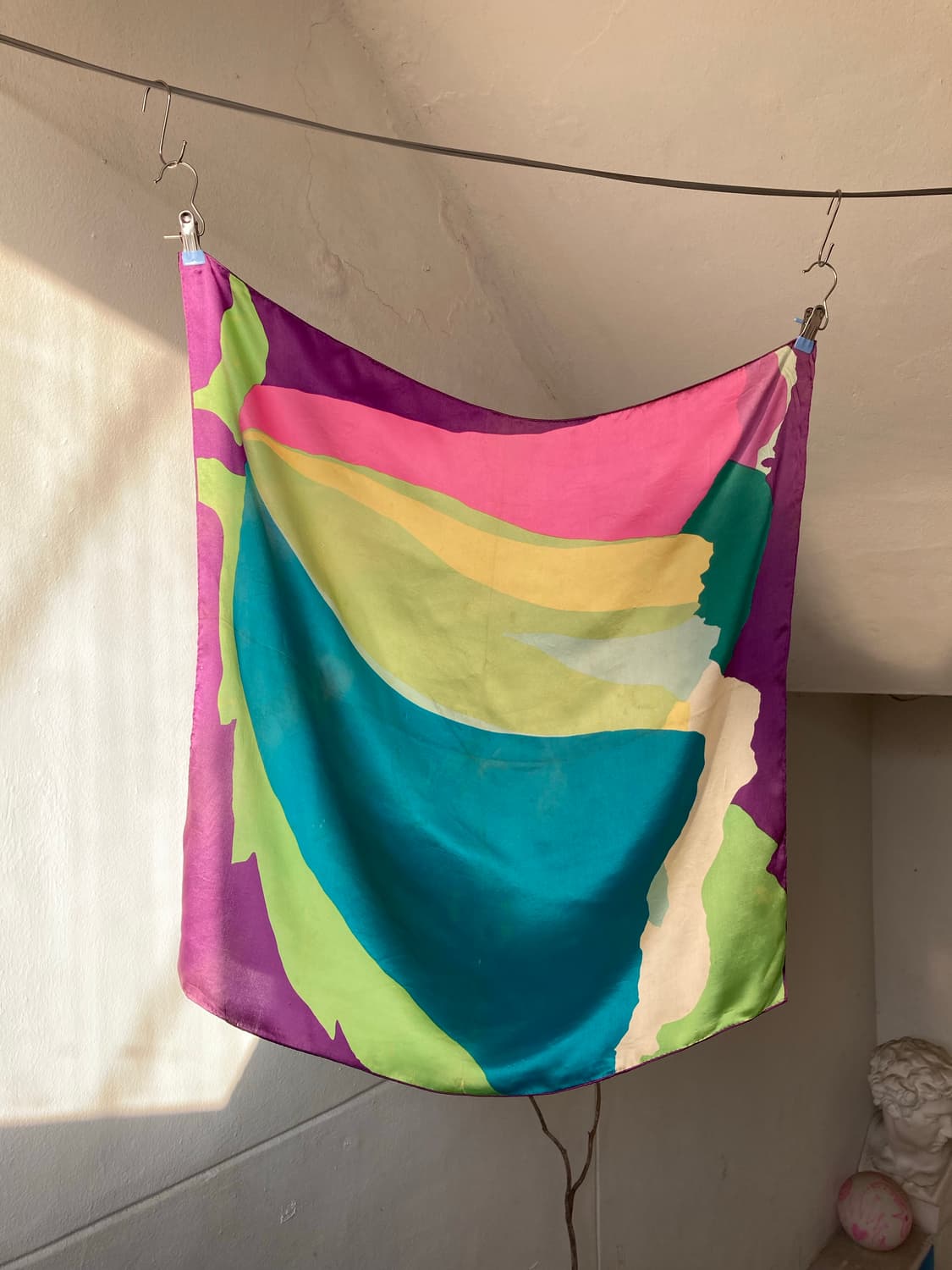 레인보우 비비드 그래픽 스카프 상품이미지1