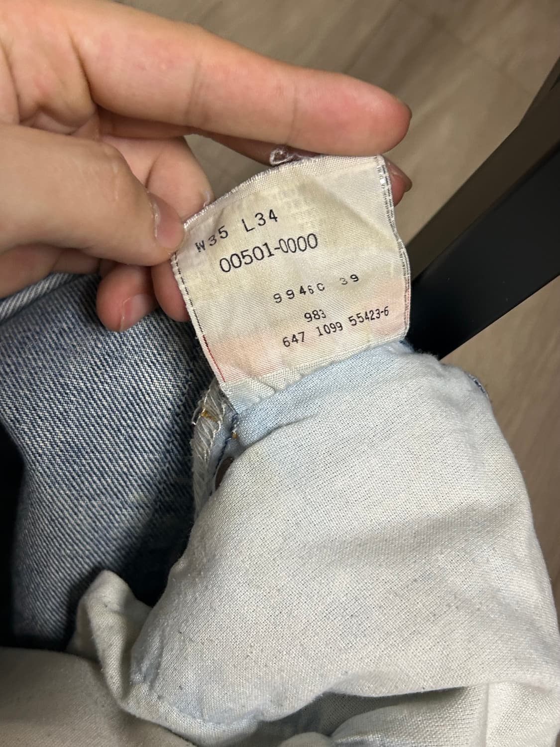 90s 빈티지 리바이스 501xx w35 L34 상품이미지9