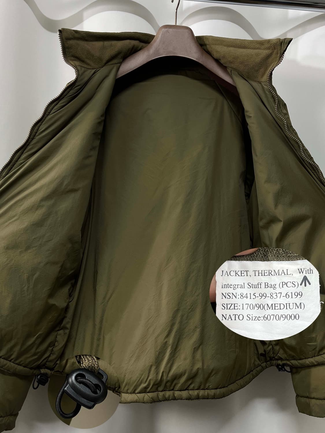 영국군 PCS 프리마로프트 자켓 M 상품이미지3