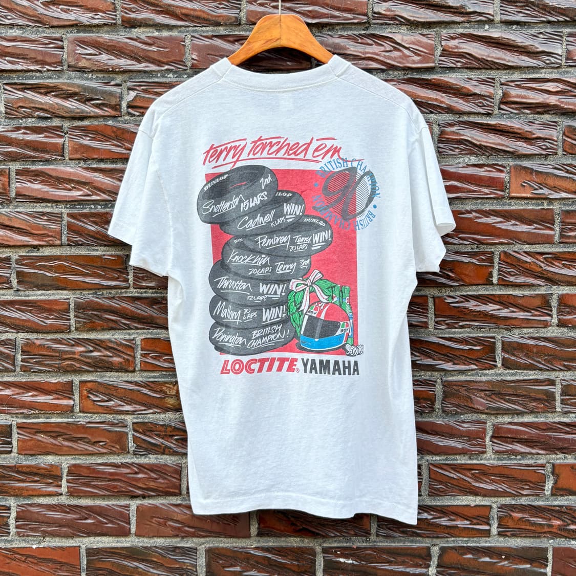 1990 록타이트 야마하 팀 티셔츠 상품이미지2