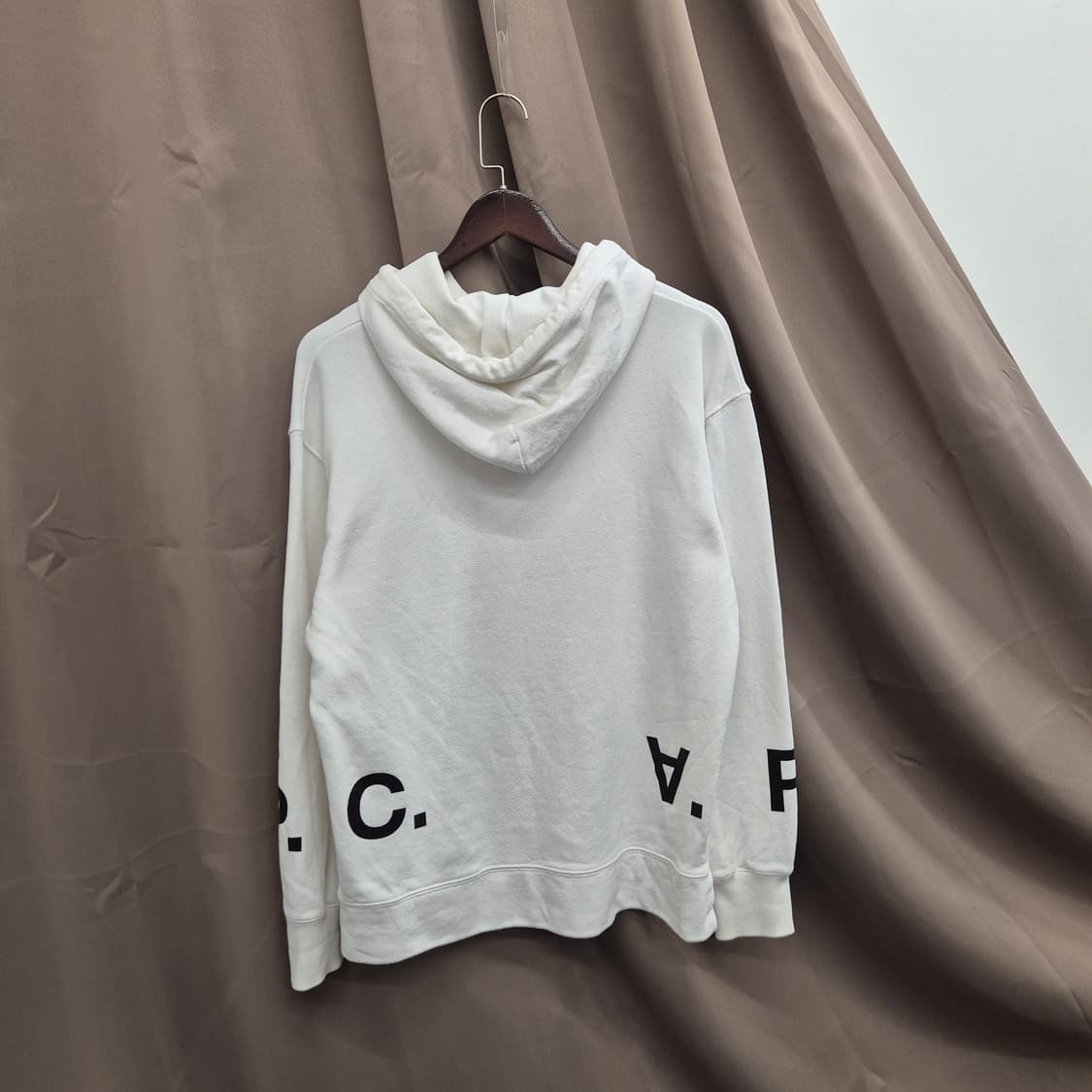 아페쎼 흰색 후드티 M 상품이미지5