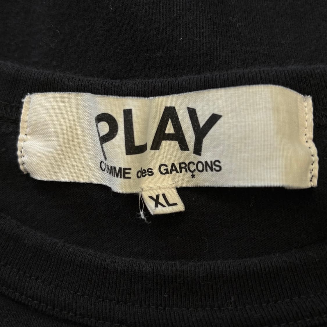 XL 꼼데가르송 블랙 롱슬리브 상품이미지4