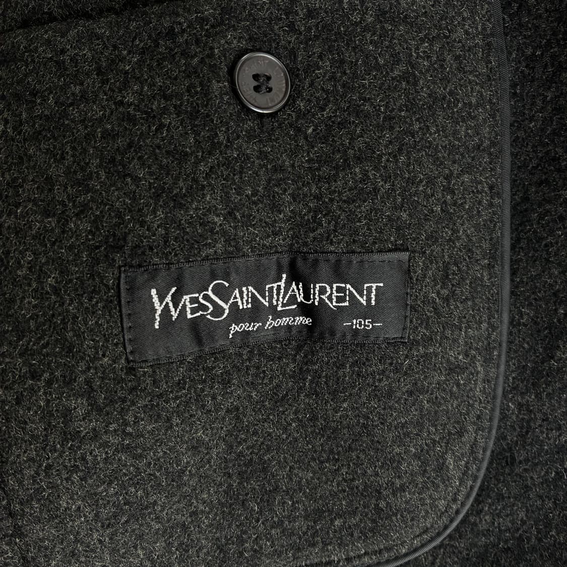 YvesSaintLaurent  입생로랑 시그니처 자수 울 하프코트 (내 상품이미지6