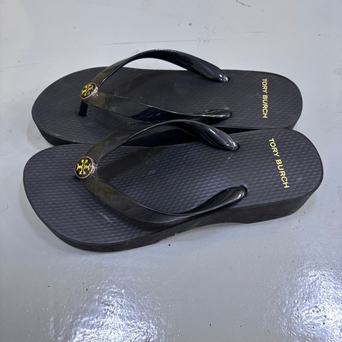 235정도 빈티지 여성 블랙 웨지 힐 샌들 0522Y 상품이미지1