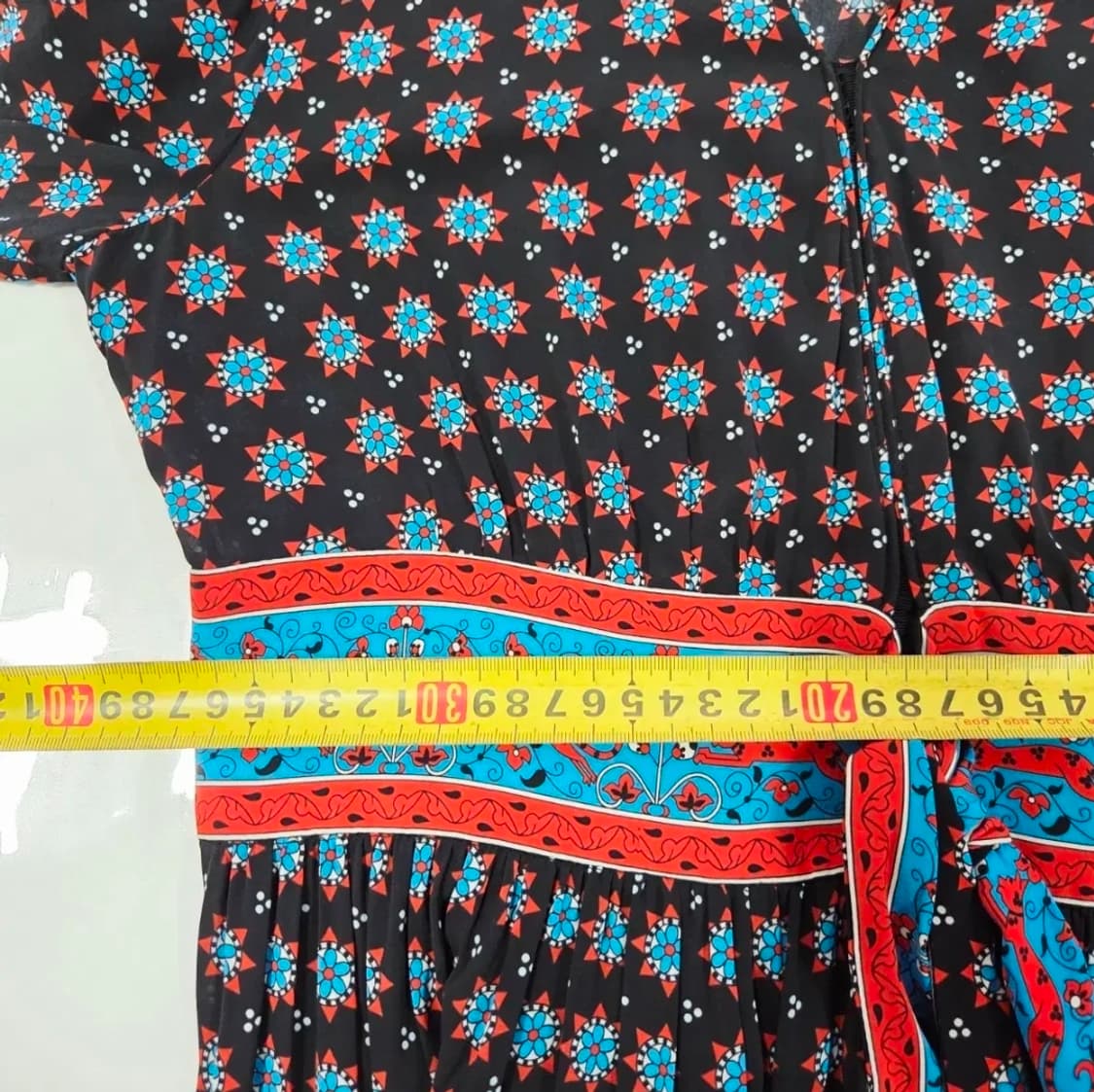 산드로 랩스타일 플라워 패턴 레이온 미니 원피스 배색 벨트 프렌치 시크 상품이미지8