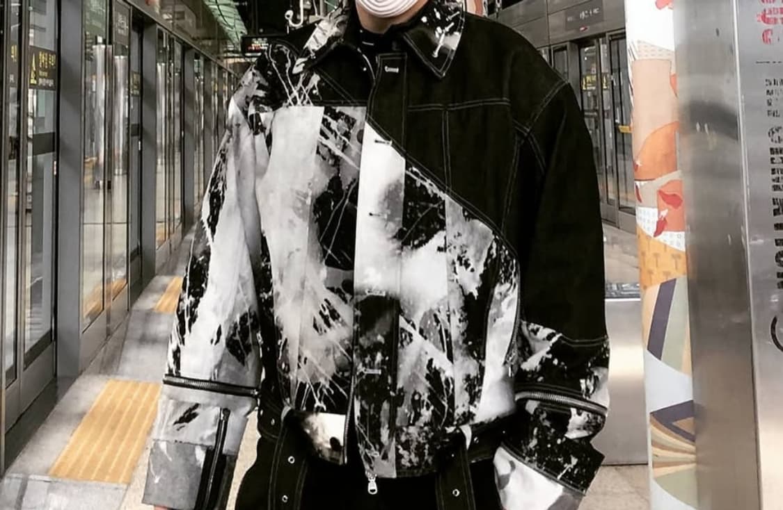 [OS] 셀프 메이드 블리칭 하프 펑크 자켓 상품이미지9