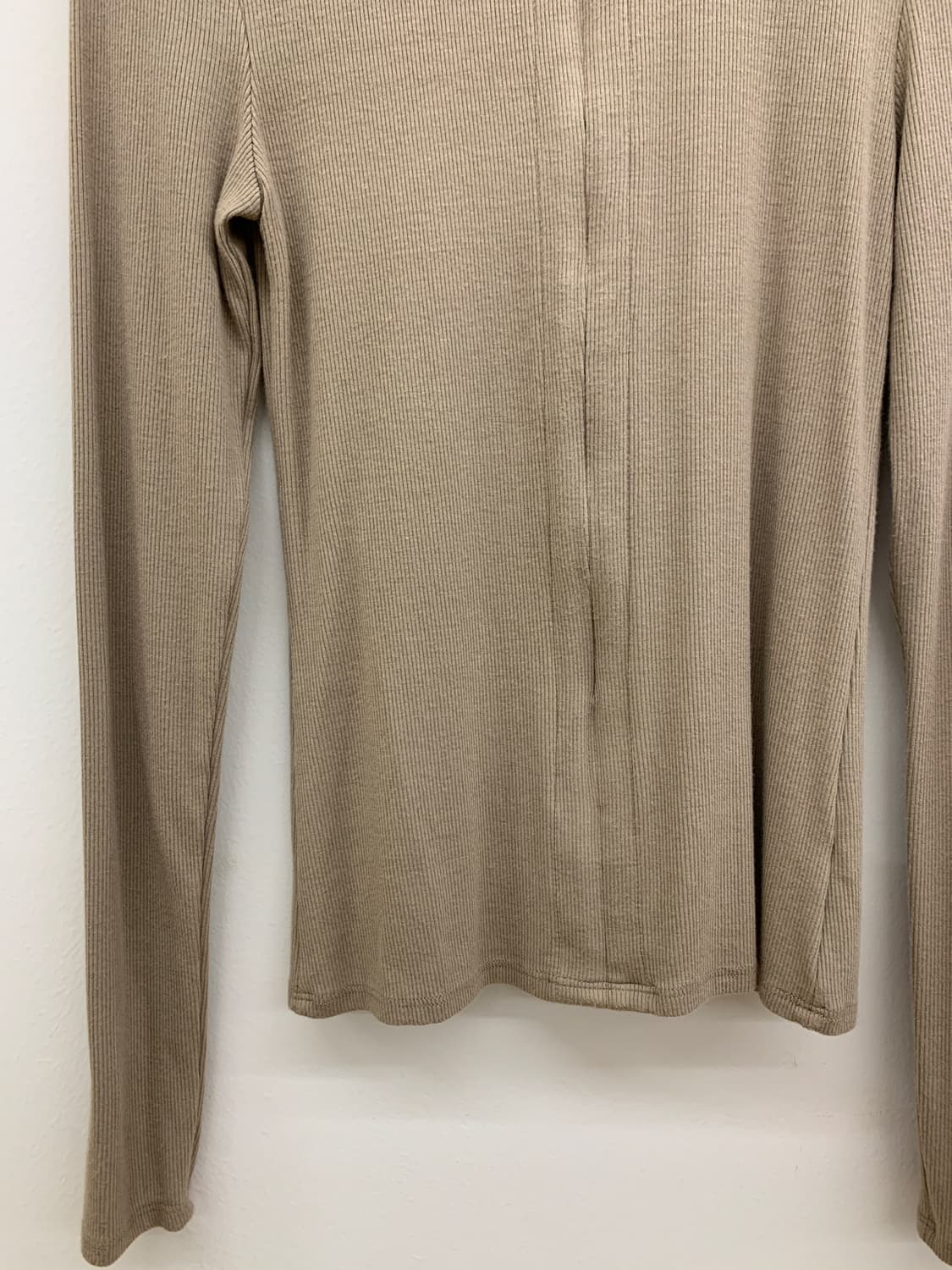 슬림핏 립 반집업 긴팔 ribbed halfzip longsleeve 상품이미지3