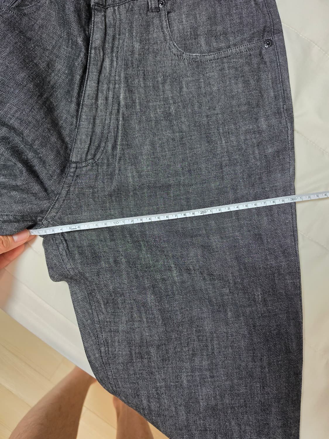 헤리티지플로스 흑청 데님 팬츠 M 상품이미지7