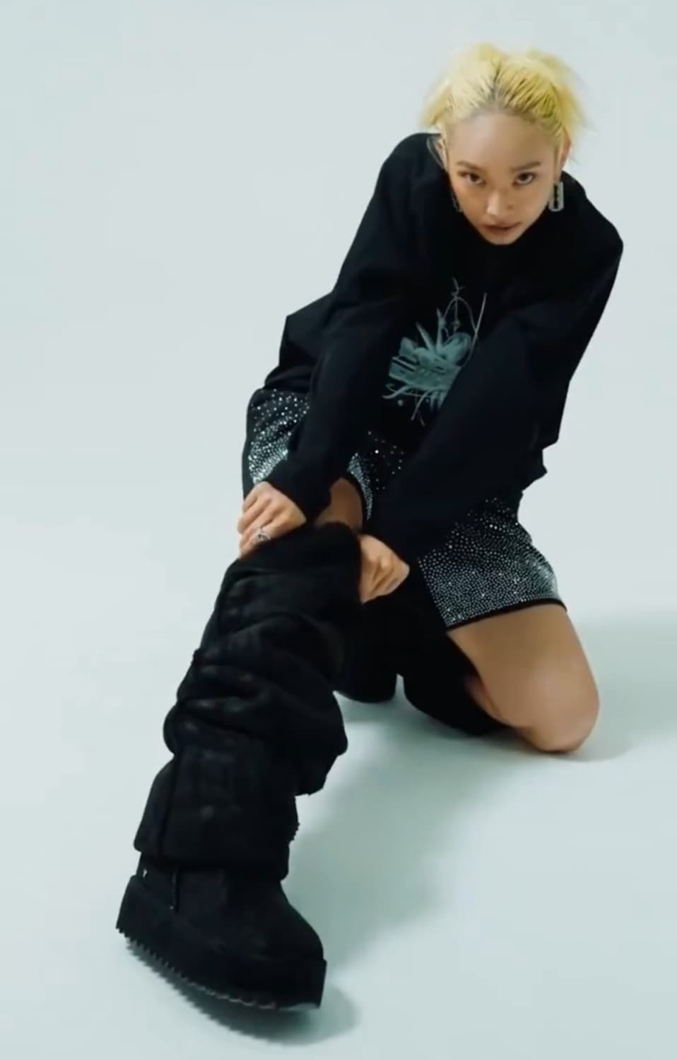 YELLO 블랙 어그 부츠 상품이미지6