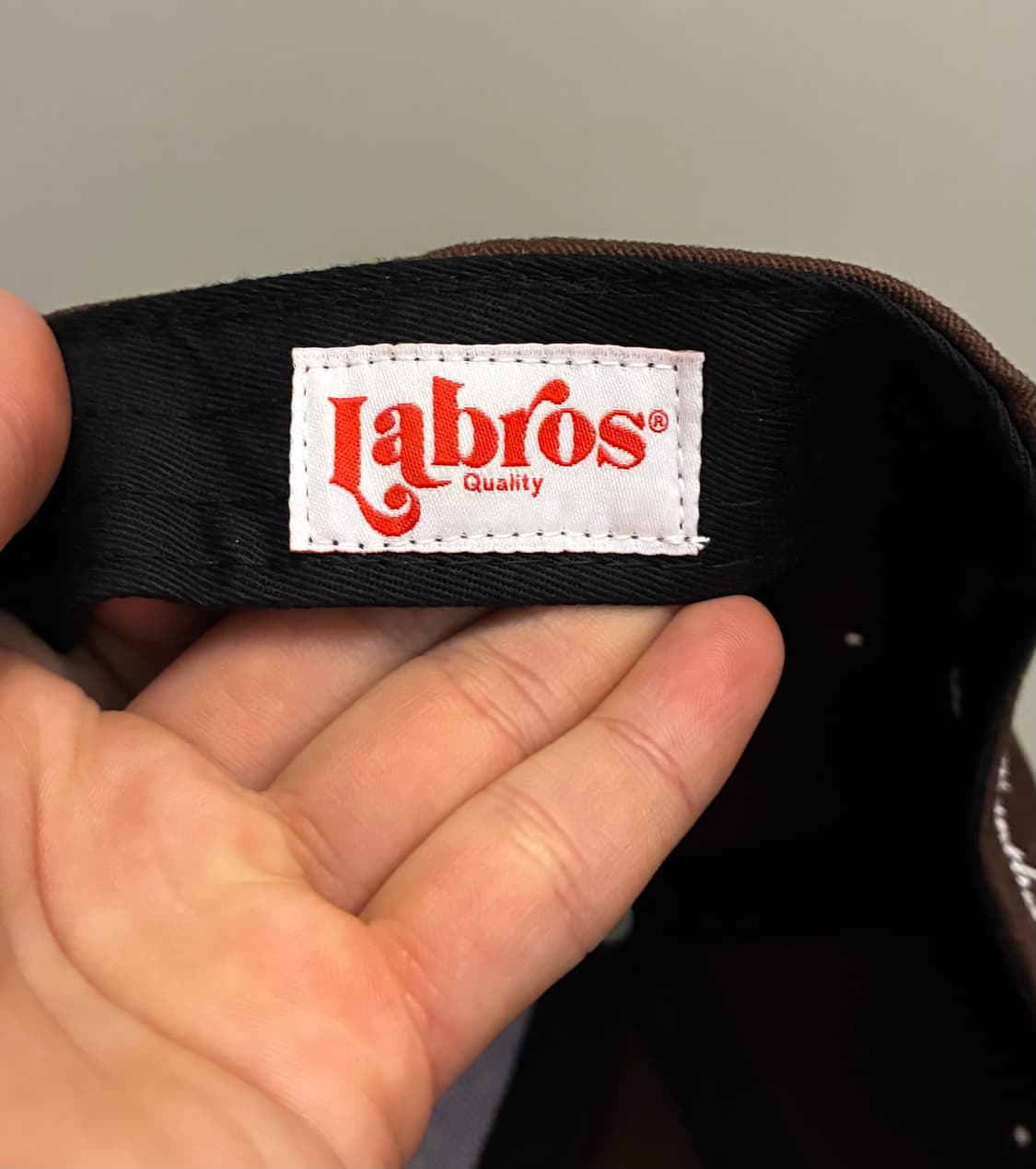 (F)라브로스 LT LB 자수 6패널 볼캡 모자 브라운 상품이미지8