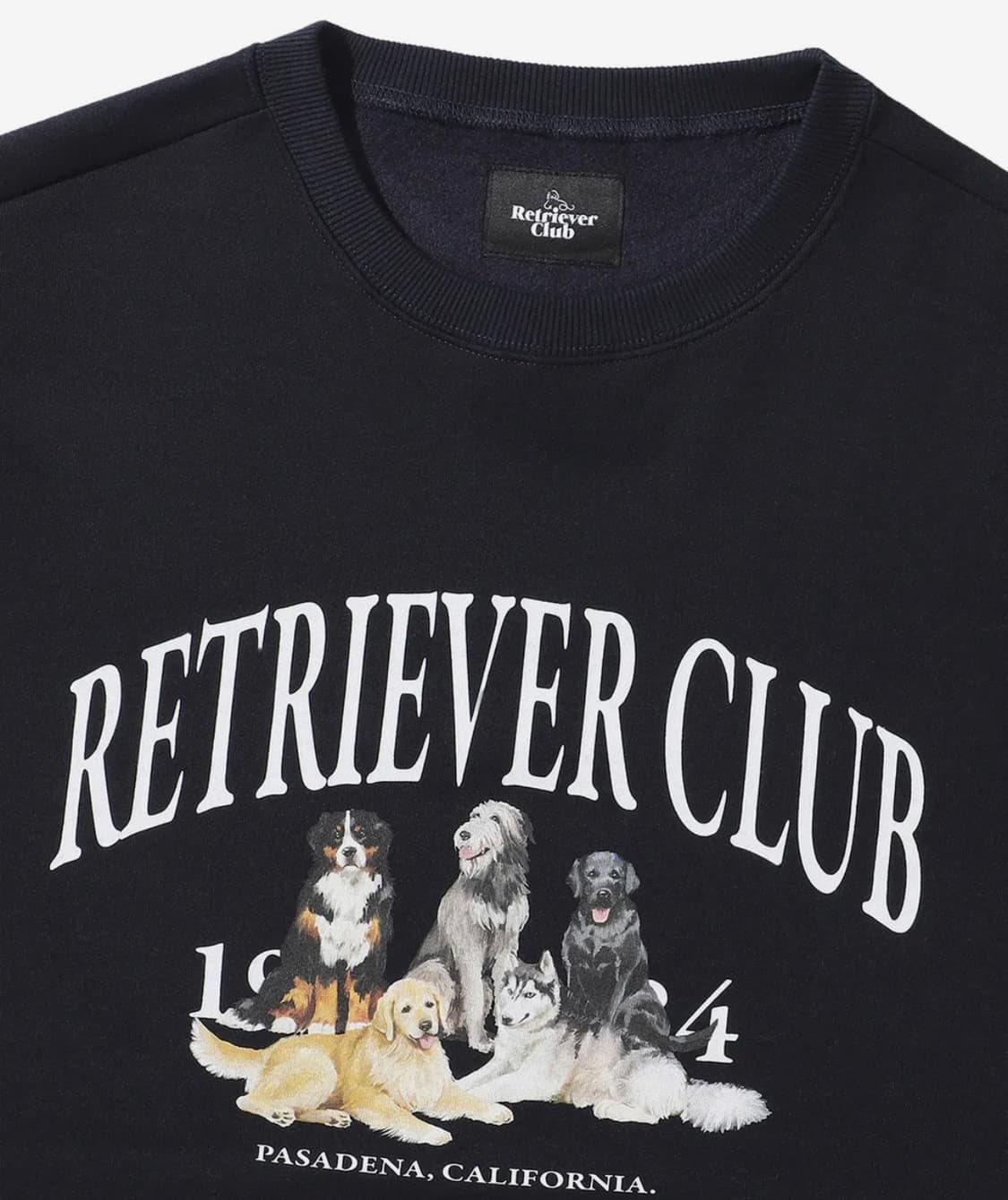 리트리버클럽 맨투맨 네이비 S 상품이미지2