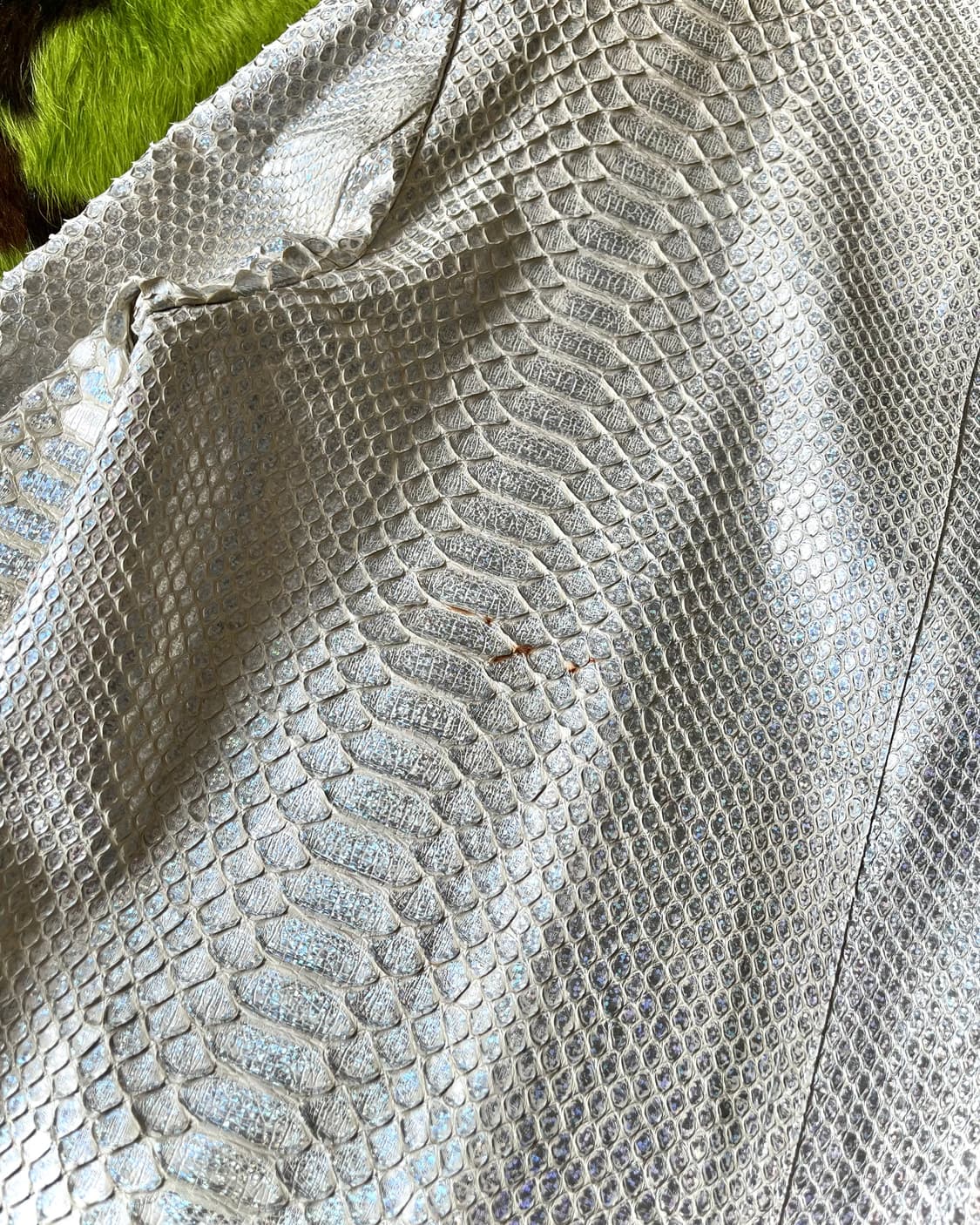 Reticulated Python Skin Leather Jacket 상품이미지9