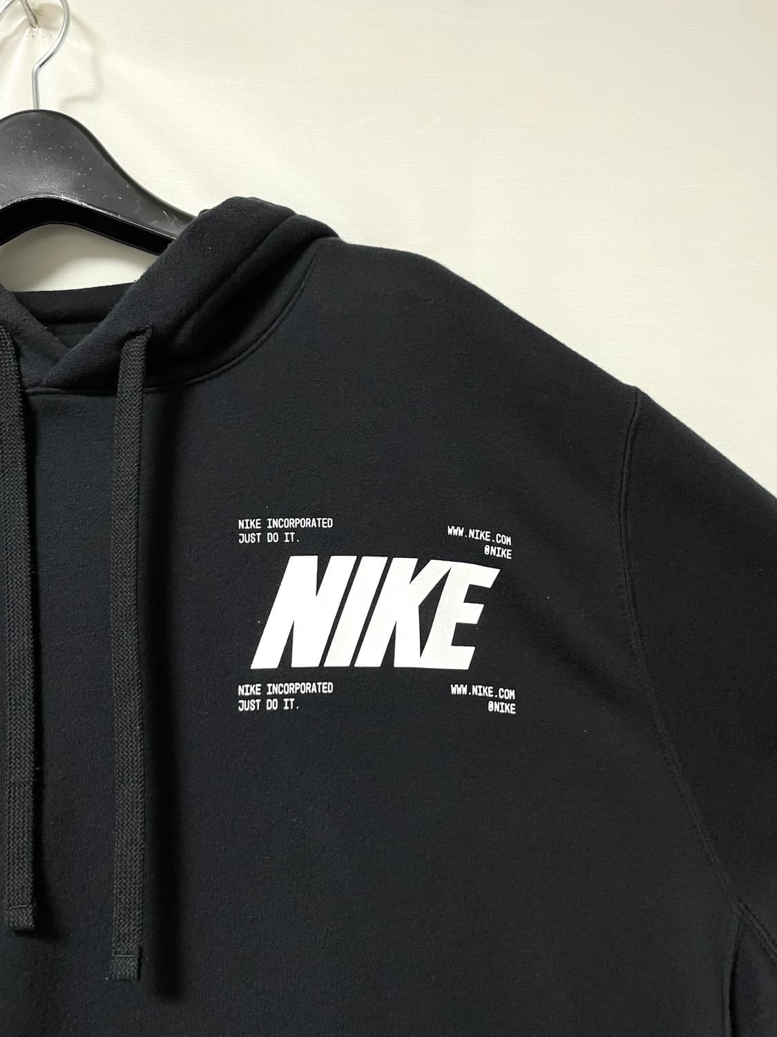 나이키 눈꽃 스우시 블랙 기모 후드티 _ 2XL 상품이미지3