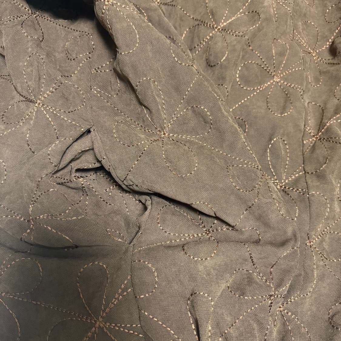 빈티지 모리걸 자수 벌룬 롱스커트 상품이미지5