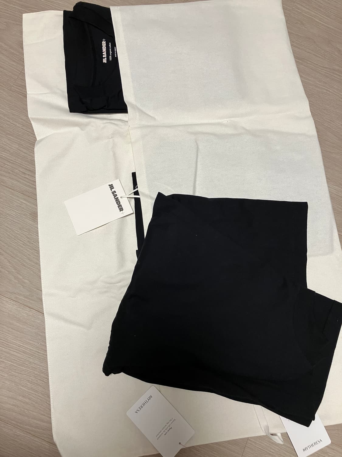 질샌더 로고 반팔티 XL 새상품 상품이미지5