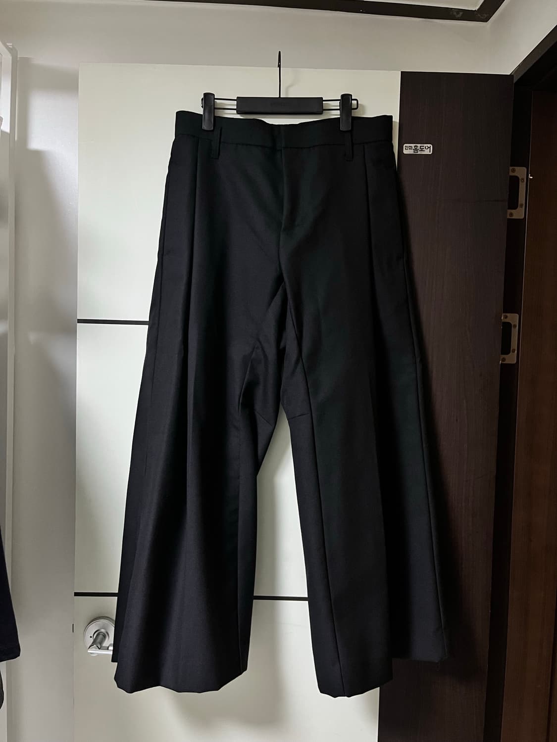 신야코즈카 와이드 팬츠 블랙 M 상품이미지3