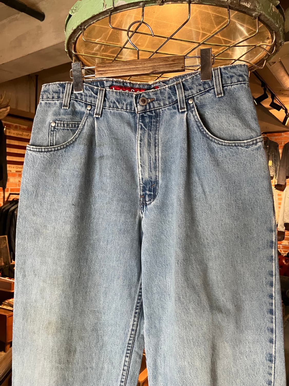 90s USA 빈티지 리바이스 실버탭 루즈핏 데님 팬츠 상품이미지3