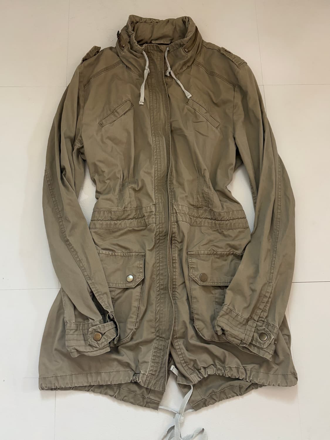 • Khaki Fishtail Bomber Jacket  상품이미지4