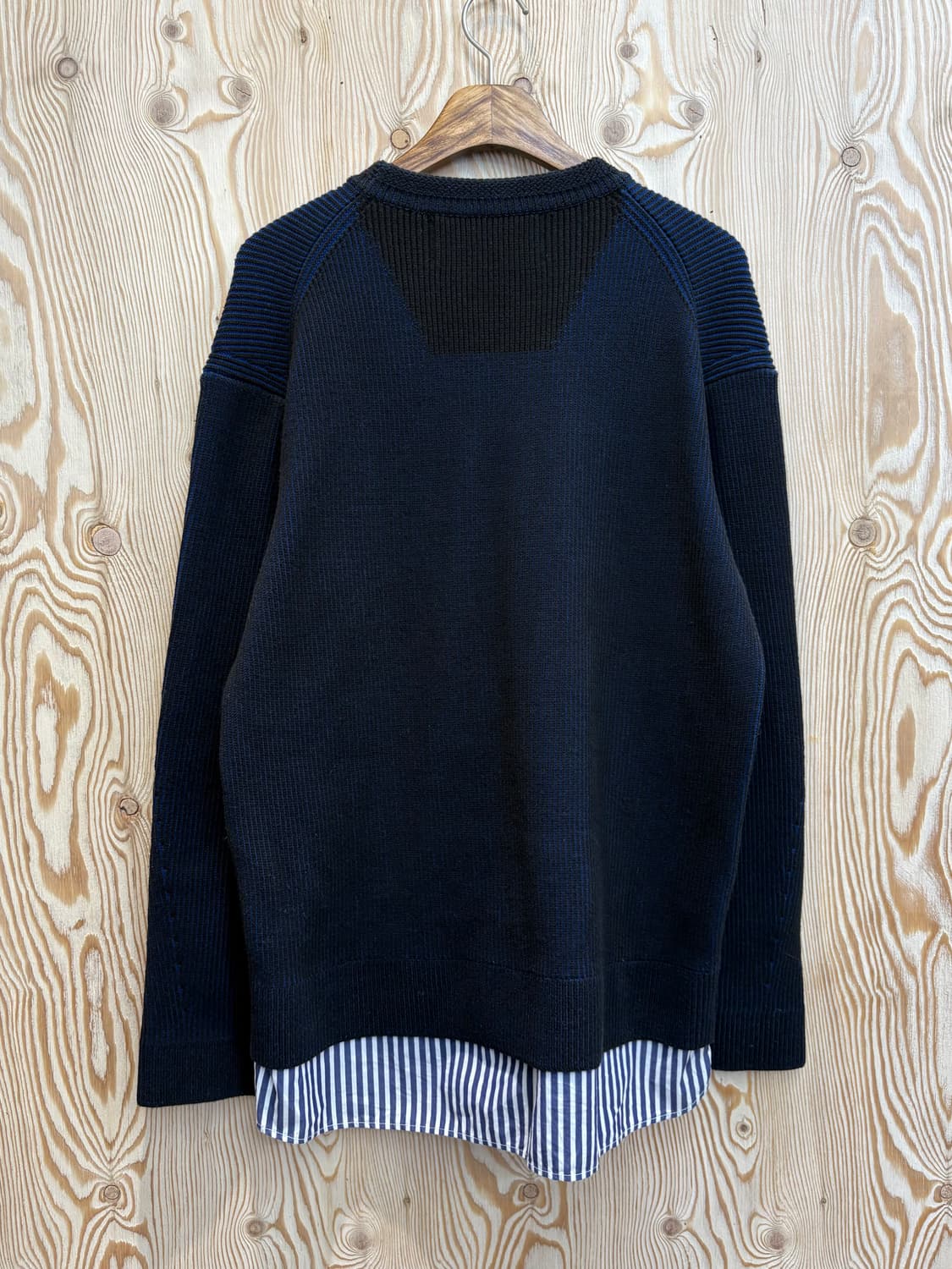 준지 셔츠레이어드 니트 상품이미지2