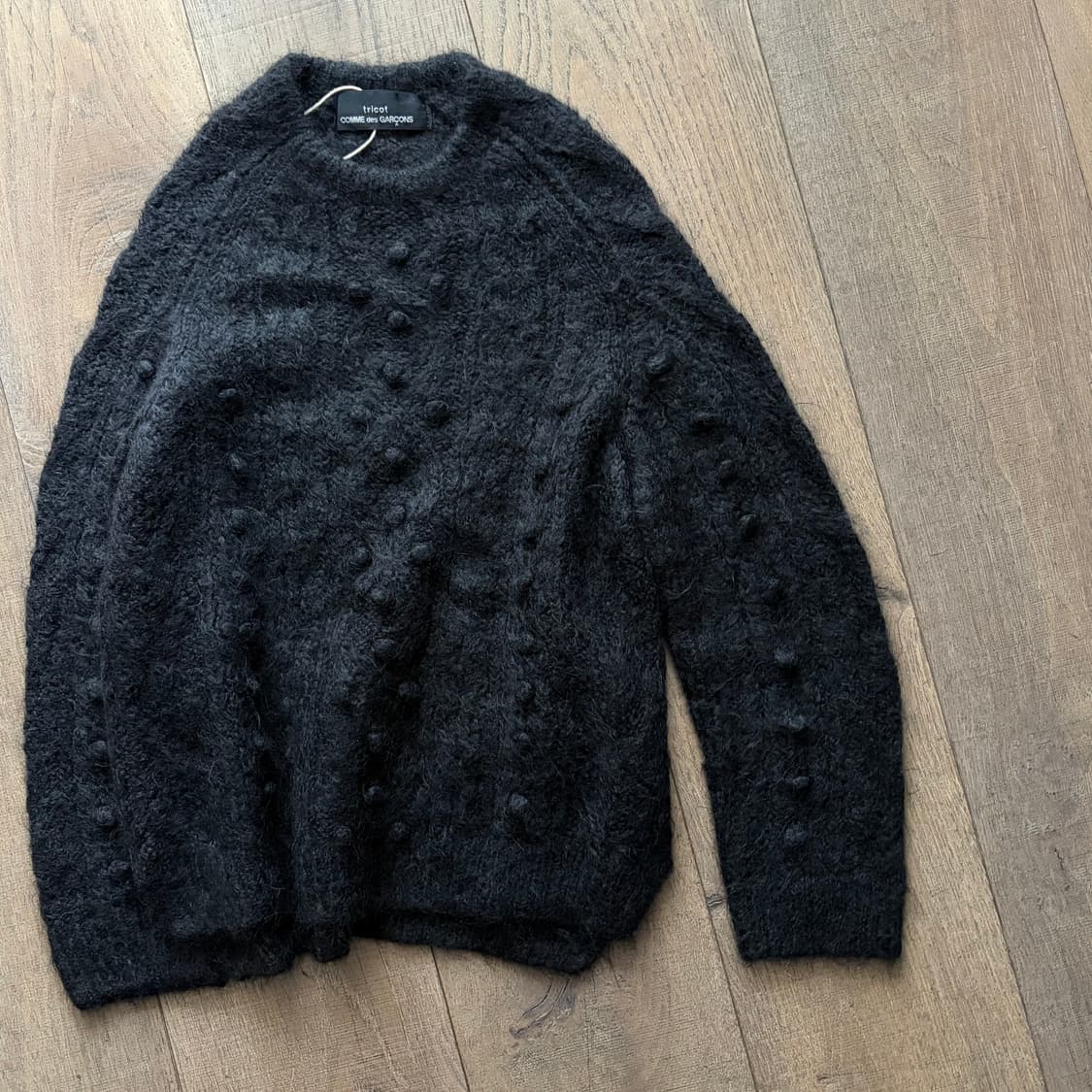 Hairy Pompom Detail Crochet Knit 상품이미지8