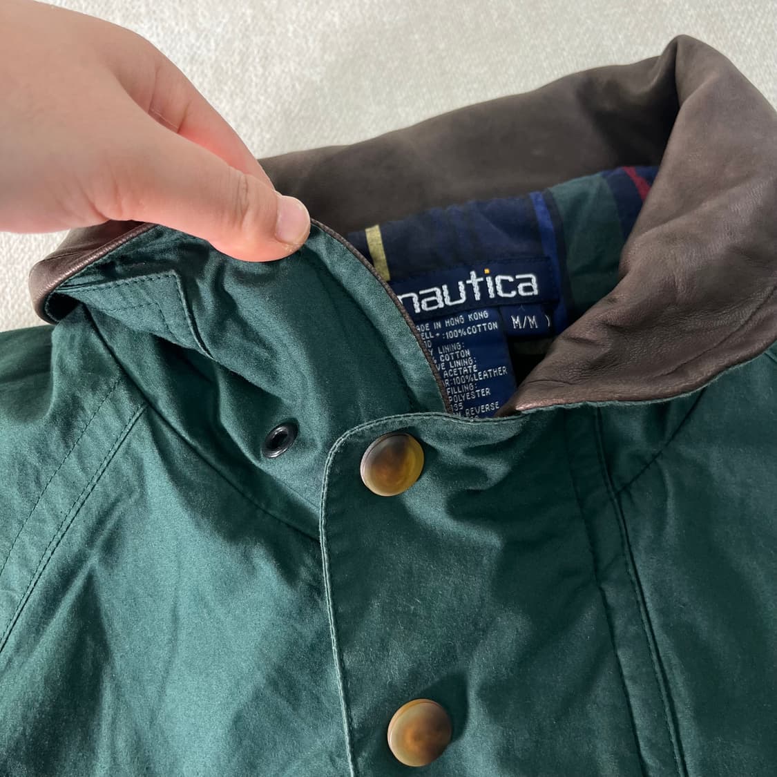 105 노티카 빈티지 레더 블루종 자켓 상품이미지2