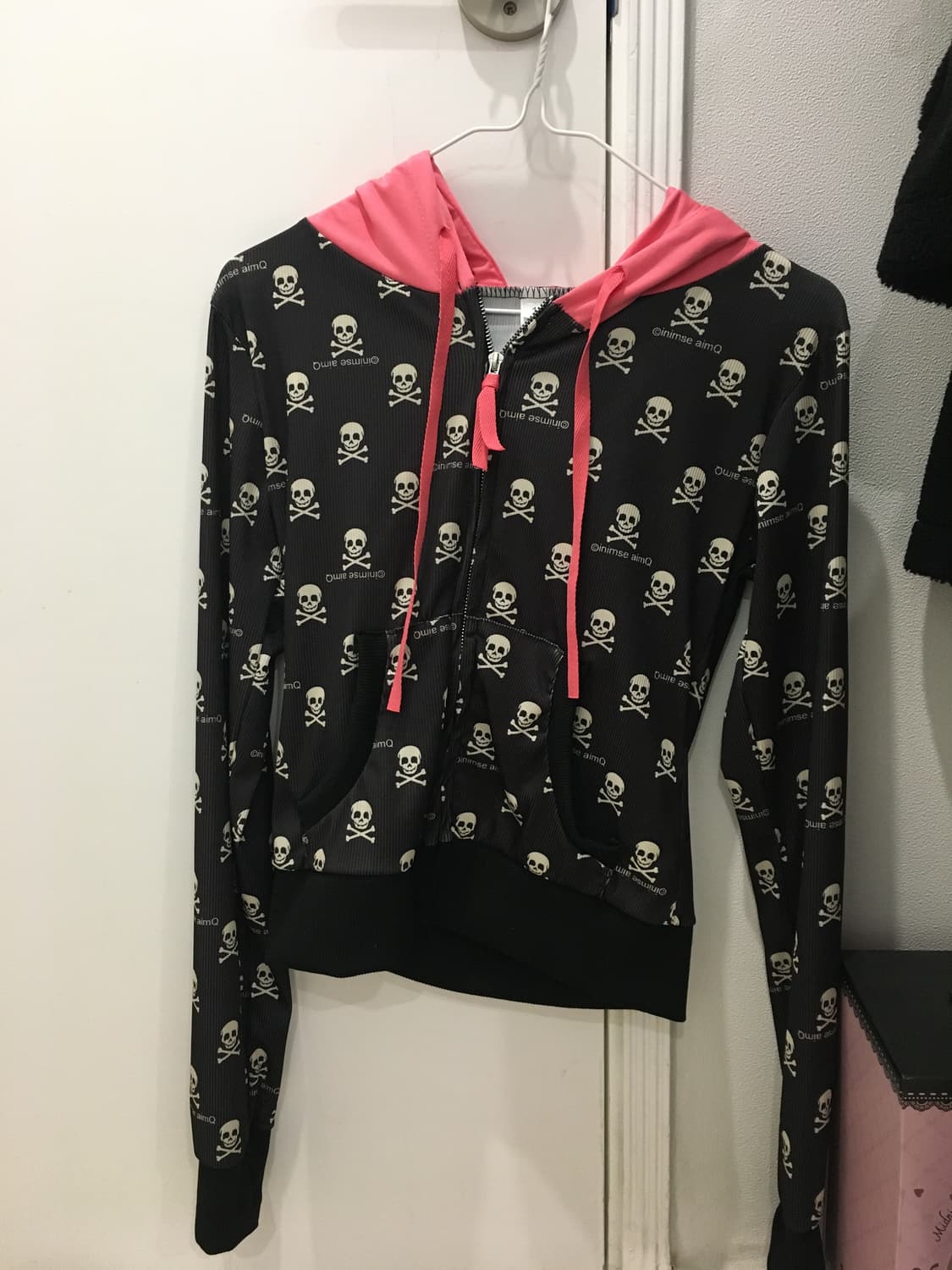 고스펑크 해골 집업 상품이미지1